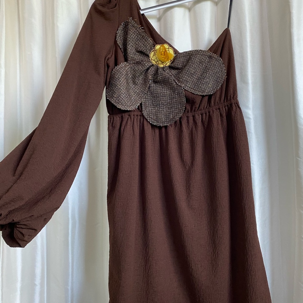 Judith March one sleeve giant flower dress large - Picture 10 of 14